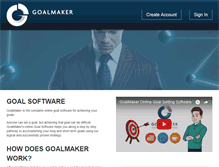 Tablet Screenshot of goalsettingwebsite.com